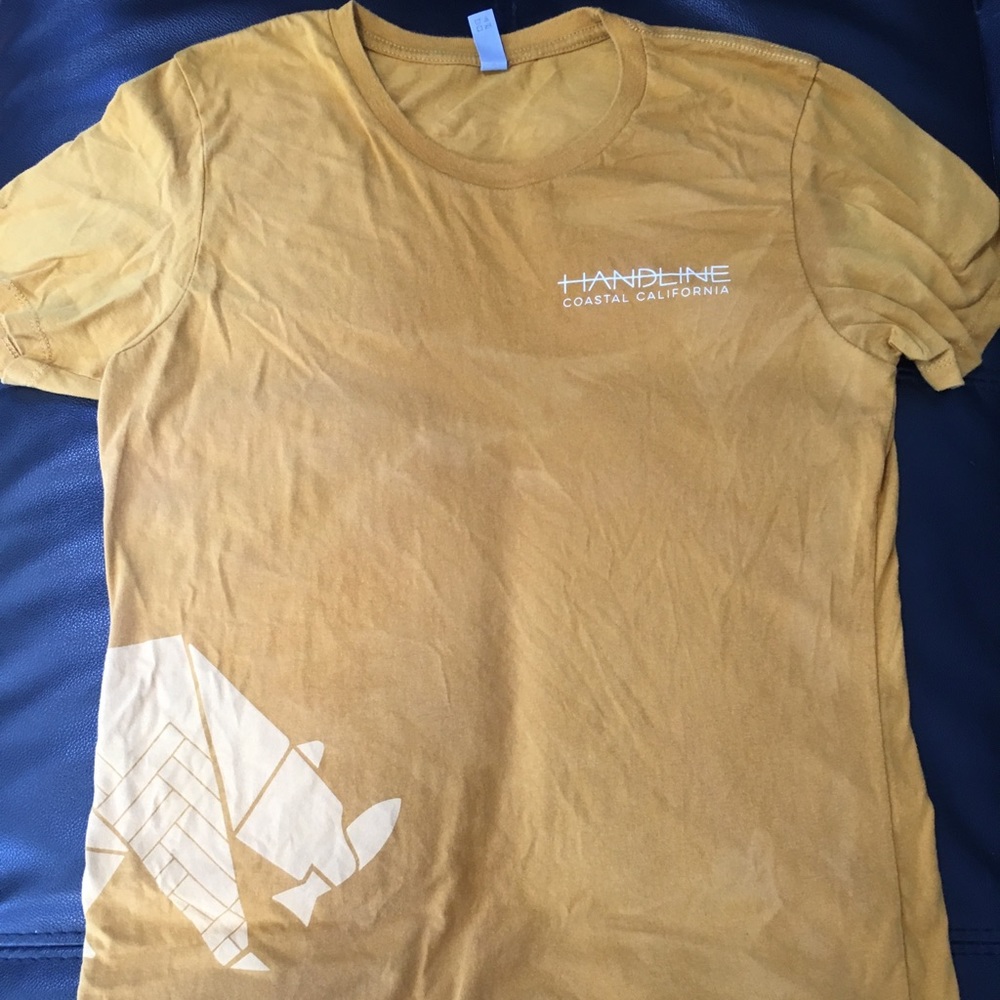 Handline Coastal California Yellow Mens Tshirt